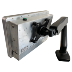 Platine coudée pour fixation sur mât de chariot rétractable REF : MK-000015