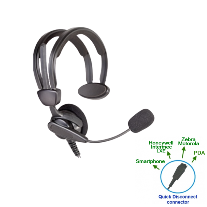 Casque 'CONFORT' avec connecteur QD Silverback REF : SH-MDHS1-QD
