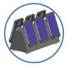 6-slot battery charging cradle for LDT-101 batteries, incl. EU powercord REF : LDT-6SLOT-BATT