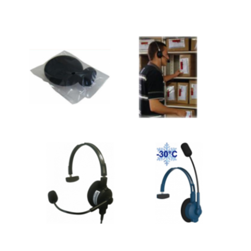 Mousse micro et écouteurs, pour casque STANDARD (Lot de 50) REF :  SA-SDHS-FOAMKIT