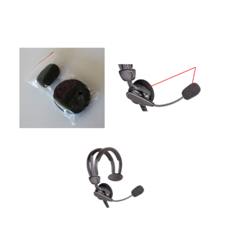 Mousse d'ecouteur et de micro, pour casque CONFORT REF :  SK-MDHS1-FOAM